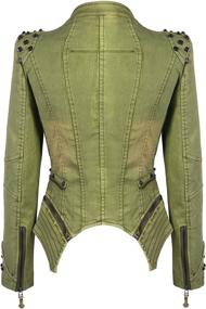 img 2 attached to Chouyatou Fashion Studded Perfectly Shaping Women's Clothing ~ Coats, Jackets & Vests