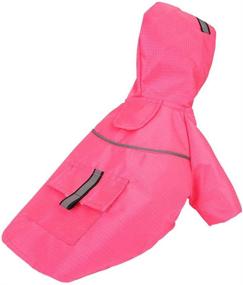 img 3 attached to 🌧️ Premium Esing Dog Raincoats: Waterproof Hooded Rain Coat for Medium to X-Large Dogs