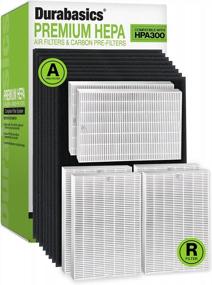 img 4 attached to Durable HEPA Filter Set For Honeywell HPA300 Air Purifier - Efficient Replacement Filters For Clean Air