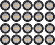 ( pack of 20 ) tmh 3/4 inch mount clear lens amber led clearance bullet marker lights логотип