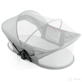 img 3 attached to 👶 Versatile Gray Baby Crib Bed with Breathable Net: 3-in-1 Travel Bassinet in a Portable Bag