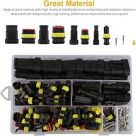 352pcs waterproof car electrical connector kit | plug terminal wire connectors 1-4 pin | automotive terminals male female plug | 12 amp blade fuses assortment kit for car motorcycle truck boats scooter логотип