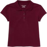 childrens place girls uniform purple girls' clothing ~ tops, tees & blouses logo