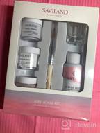 img 1 attached to Saviland 3Pcs Acrylic Nail Brush Set - Kolinsky Sizes 8/10/14 For Acrylic Application, Nail Extension With Black & White Handle Beginner Professional review by Jason Khadka