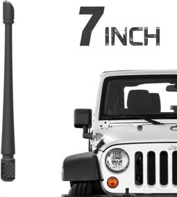 img 4 attached to 📻 Rydonair 7-Inch Flexible Rubber Antenna for Jeep Wrangler JK JKU JL JLU Rubicon Sahara Gladiator (2007-2022) - Enhanced FM/AM Reception & Compatibility