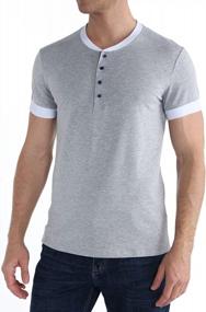 img 1 attached to Stay Stylish And Comfortable This Summer With APTRO Men'S Cotton Henley Casual Shirt
