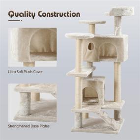 img 2 attached to AngelLike Multi Level Furniture Scratching Cats，White