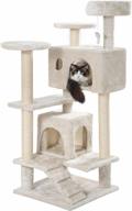 angellike multi level furniture scratching cats，white logo