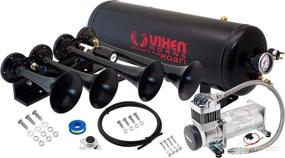 img 4 attached to 🚛 Upgrade Your Vehicle's Horn with Vixen Horns Train Horn Kit - Super Loud dB, 200psi Compressor, 2.5 Gallon Tank, and 4 Trumpets for Trucks/Car/Semi. Perfect for Pickup/Jeep/RV/SUV 12v - VXO8325/4124B