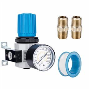 img 4 attached to NANPU LR-03 3/8" NPT High Pressure Air Regulator With Steel-Protected Gauge, 116 SCFM 230Psi
