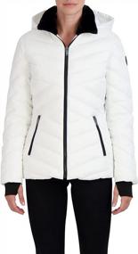 img 4 attached to Warm And Stylish: HFX Women'S Midweight Puffer Jacket With Storm Cuffs And Thumbholes