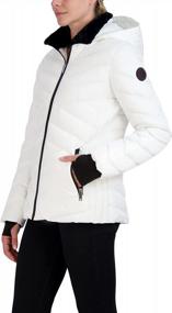 img 3 attached to Warm And Stylish: HFX Women'S Midweight Puffer Jacket With Storm Cuffs And Thumbholes