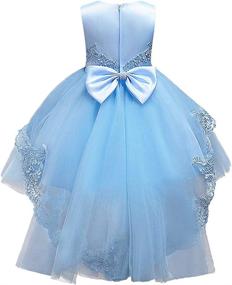 img 3 attached to 👗 HUAANIUE Girls Pageant Wedding Flower Girls' Dresses - Clothing