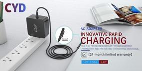 img 2 attached to CYD 44W Tablet-Computer Chargers Compatible For Surface Laptop Go 2 3 4, Surface Book 2 Surface-Laptop Pro 3 Pro 4 Pro 5, Laptop-Charger For Surface 1706 1800 1735 1736