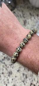 img 7 attached to Коллекция браслетов с драгоценными камнями 🍒 "Вишнёвое Дерево": стильные мужские украшения для элегантного внешнего вида!