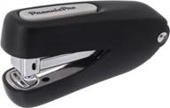 aria-plus half-strip mini compact stapler with standard staples for school, office, travel (black) logo