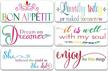 sooqoo word stencils for painting - large quote stencils for painting on wood wall canvas fabrics – reusable inspirational word stencils for home decor and diy craft (pack-6,15x6 inch) logo