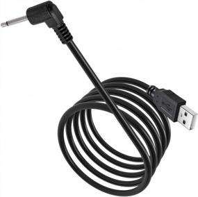 img 1 attached to PChero 1 Pack USB Adapter Cord 2.5Mm Replacement DC Charger Charging Cable - Black
