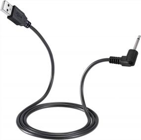 img 4 attached to PChero 1 Pack USB Adapter Cord 2.5Mm Сменный кабель для зарядки зарядного устройства постоянного тока - черный