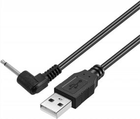 img 2 attached to PChero 1 Pack USB Adapter Cord 2.5Mm Сменный кабель для зарядки зарядного устройства постоянного тока - черный