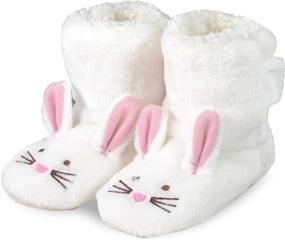 img 2 attached to 🥾 TeeHee Kids Fleece Booties: Stylish & Cozy Toddler Boys' Shoes - Boots