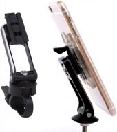 universal bike phone mount holder - fits iphone11, x, 8/8plus & more | vinqliq + handlebar mount & 3m sticky pad logo