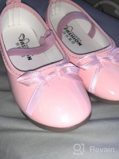 img 1 attached to LONSOEN Microfiber Leather 👑 Princess Girls' Shoes for Toddlers review by Kristi Wood