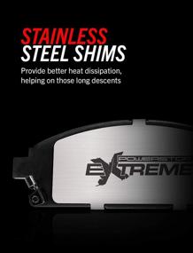 img 1 attached to Enhanced Performance Rear Z36 Truck & Tow Brake Kit: Power Stop K3073-36 with Carbon Fiber Ceramic Pads and Drilled/Slotted Rotors