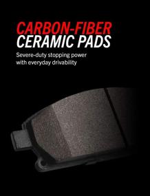 img 2 attached to Enhanced Performance Rear Z36 Truck & Tow Brake Kit: Power Stop K3073-36 with Carbon Fiber Ceramic Pads and Drilled/Slotted Rotors