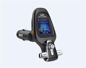 img 4 attached to 📻 High Quality Bluetooth 5.0 FM Transmitter for Car with QC3.0 & TFT Colorful Display - Hands-Free Calls, Music Player Mode, AUX Input/Output