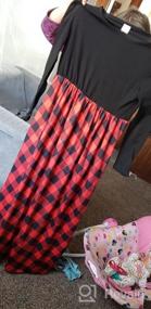 img 6 attached to Stylish and Comfortable KYMIDY Girl Maxi Dress: Buffalo Check Plaid with Pockets (6-14yrs)
