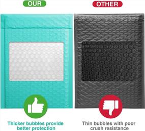 img 1 attached to Metronic Bubble Mailers 6X10 Inch 25 Pack, Teal Padded Envelopes,Waterproof ,Cushioning Self Seal Adhesive Padded Mailers For Shipping Bags,Boutique,Small Business Bulk #0