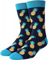 novelty ivf socks for men and boys - pickle and pineapple designs, perfect as a gift for ivf patients, also ideal for beer and taco lovers and foodies - from sockfun logo
