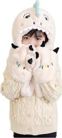 img 4 attached to ZSXZSYTO 2021Fluffy Earmuffs 3 16Years Green Adults Girls' Accessories : Cold Weather