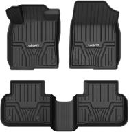 🚗 lasfit all weather car liners: perfect fit for 2022 honda civic rear seat (no usb port) logo