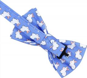 img 1 attached to OCIA Cute Pattern Pre-Tied Bow Tie Adjustable Bowties For Adult & Children