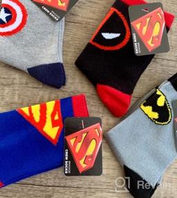 img 7 attached to Веселые и удобные детские носки с мультяшным дизайном для 3-6-летних – Супермен, Человек-паук, Бэтмен, Флэш!