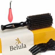 get salon-worthy hair at home with belula's soft boar bristle round brush set - ideal for adding volume and body! logo