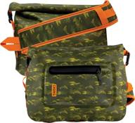 chums storm sling ltd crossbody backpack – adjustable hiking & fishing gear sling bag for men and women (fish camo green) logo