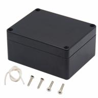 junction box, zulkit project box ip65 waterproof dustproof abs plastic electrical boxes electronic enclosure black 4.5 x 3.5 x 2.2 inch(115 x 90 x 55 mm)(pack of 1) logo