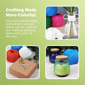 img 1 attached to 🌿 Hemp Twine by Bean Products - Exceptional Strength & Durability - 100% Hemp - Ideal for Jewelry, Crafts, Decoration & Cooking