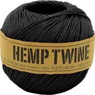 🌿 hemp twine by bean products - exceptional strength & durability - 100% hemp - ideal for jewelry, crafts, decoration & cooking логотип