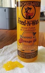 img 2 attached to Howard Products Feed-N-Wax Wood Polish & Conditioner, Orange (Pack of 6, 16 oz)