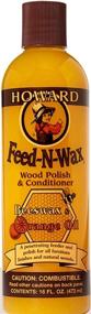 img 3 attached to Howard Products Feed-N-Wax Wood Polish & Conditioner, Orange (Pack of 6, 16 oz)