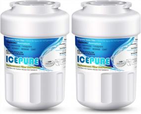 img 4 attached to ICEPURE 2PACK Replacement for GE MWFINT, 197D6321P006, WFC1201, GSH25JSDDSS, PSHS6PGZBESS, SGF-G9, RWF1060 Refrigerator Water Filter - Efficient Filtering Solution for Your Fridge