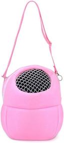 img 2 attached to 🐹 Ximimark Portable Breathable Small Pet Carrier Bag for Hamsters - Soft-Sided Outgoing Bag, Medium Size (Pink)