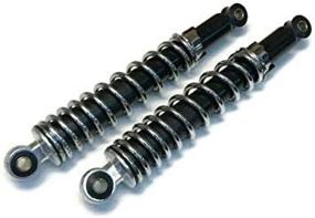 img 1 attached to 🛵 Pair of Adjustable Shocks, 12-inch Length, 10mm ID - Ideal for Minibikes, Mini Bikes, Go Karts, and Carts!