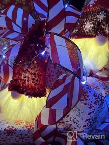 img 6 attached to Набор из 4 рождественских гномов с блестками - идеальный скандинавский декор для Санта-Томте!