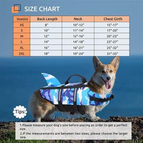 img 1 attached to Enhanced Safety for Water Adventures: Dog Life Jacket Ripstop Pet Life Vest with Reflective Stripes and Powerful Buoyancy for All Dog Sizes - Ideal for Boating, Surfing, and Hunting