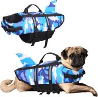 enhanced safety for water adventures: dog life jacket ripstop pet life vest with reflective stripes and powerful buoyancy for all dog sizes - ideal for boating, surfing, and hunting логотип